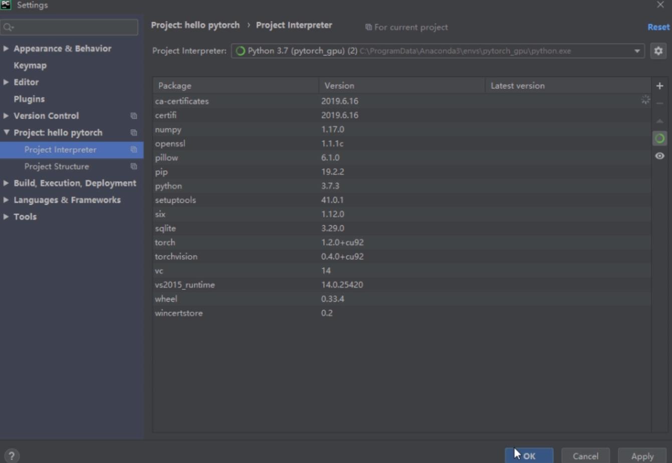 pytorch入门 实战系列一 windows下的pytorch环境手把手搭建