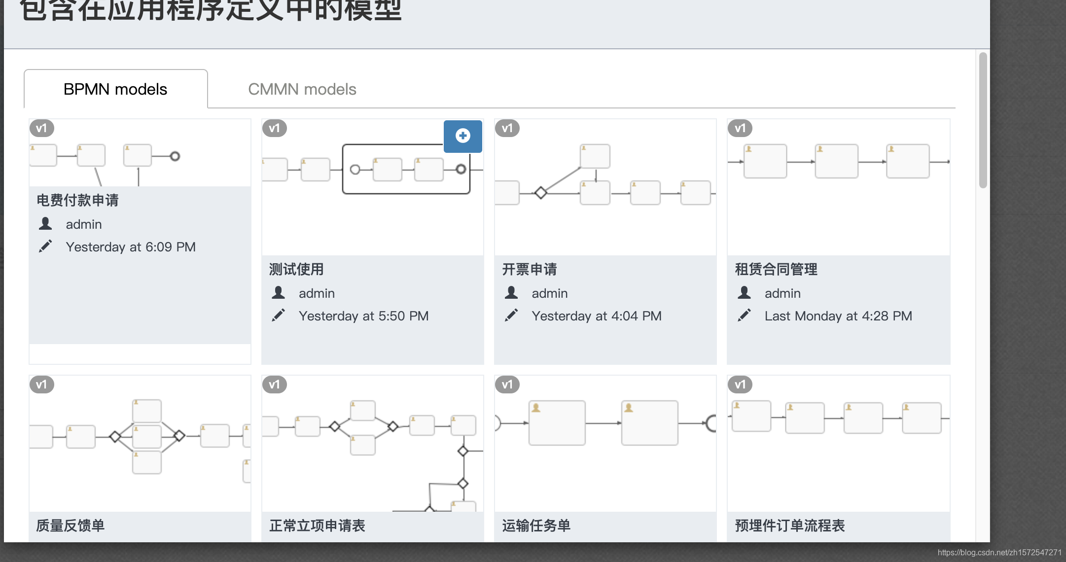 选中的流程图会有加号显示