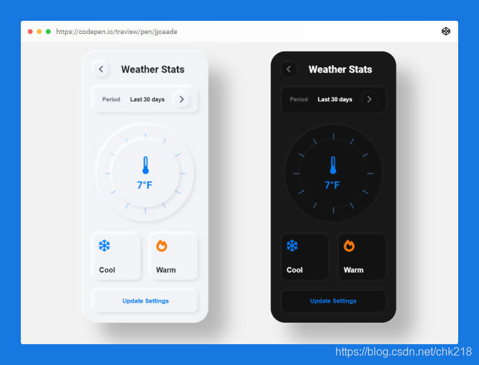 新拟态 (Neumorphism / soft ui) UI CSS设计示例分享_Truda.的博客-CSDN博客_新拟态ui