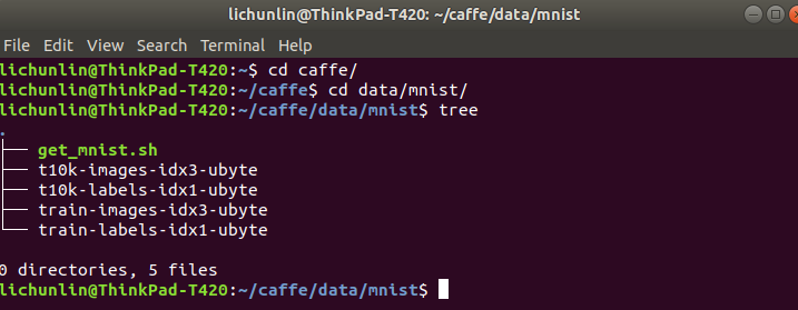 【C++ Caffe】Ubuntu下 手写体数字识别