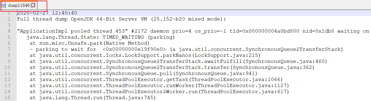 使用java命令jps和jstack快速定位线程状态