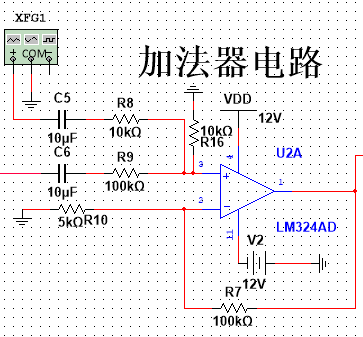 半加器实验电路图图片