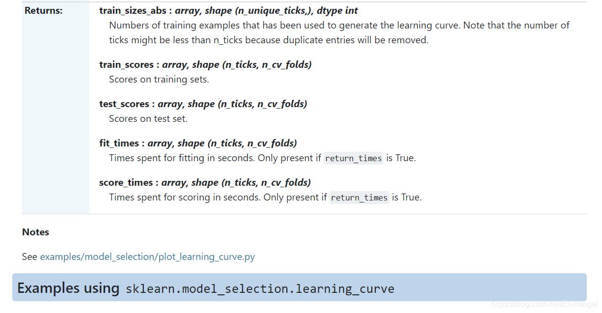 sklearn.model_selection.learning_curve-CSDN博客