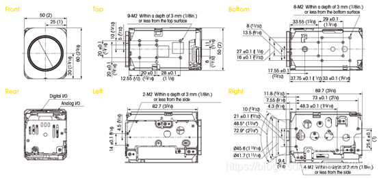 sony FCB-EV7520结构尺寸