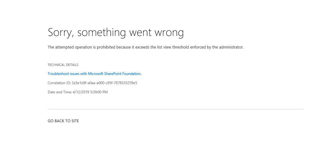 SharePoint Online List view threshold超过5000 items时，无法修改权限_the