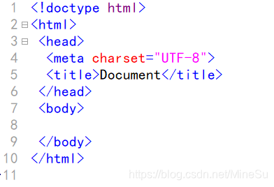 HTML文件结构