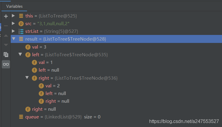 LeetCode中将测试案例中的数组转化成对应的二叉树_leedcode 怎么讲输入的列表转换成二叉树的root的-CSDN博客