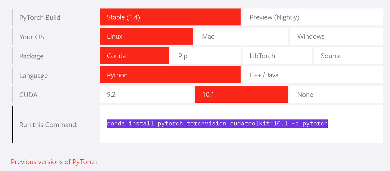 faster rcnn训练自己的数据集 搭建pytorch环境