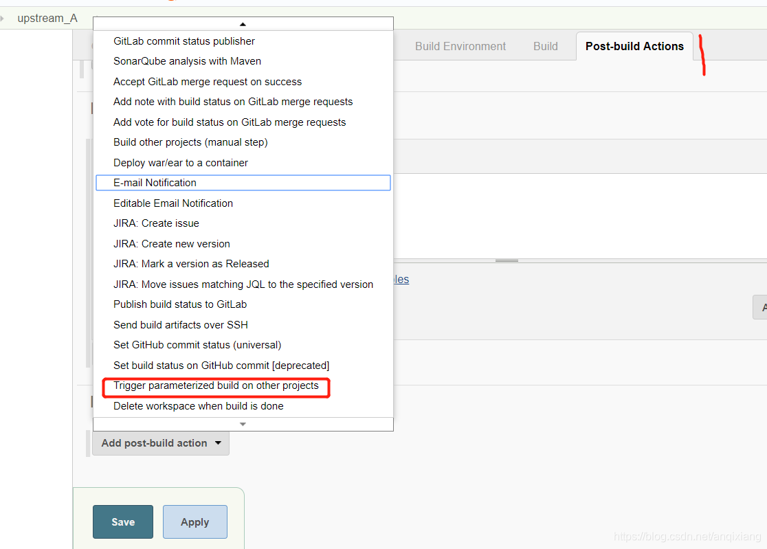 Jenkins Tragger Parameterized Build On Other Projects