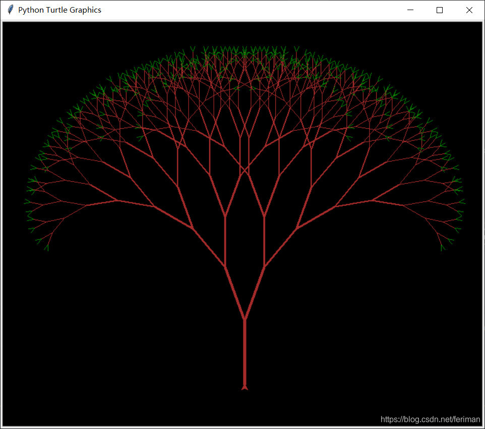 递归函数应用实例:用python来画分形树_用python画分形树的详细解析-CSDN博客