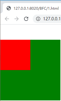 未添加overflow:hidden;运行结果