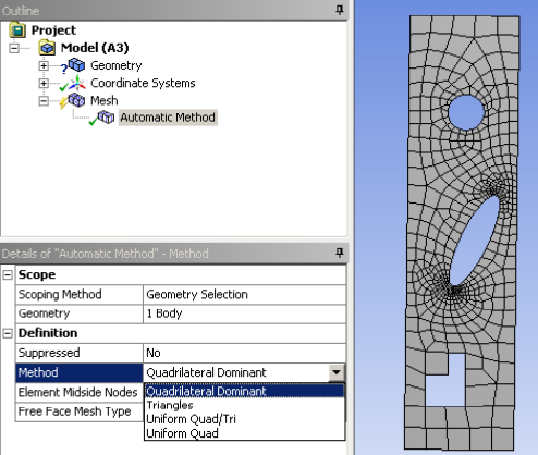 ANSYS Workbench simulation (B): Mesh (outline) ① - Programmer Sought