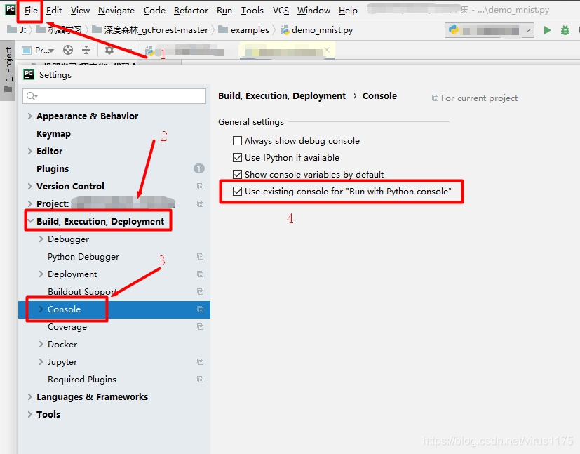 Pycharm里以Run with Python console运行仅保留一个Python console窗口_run with ...