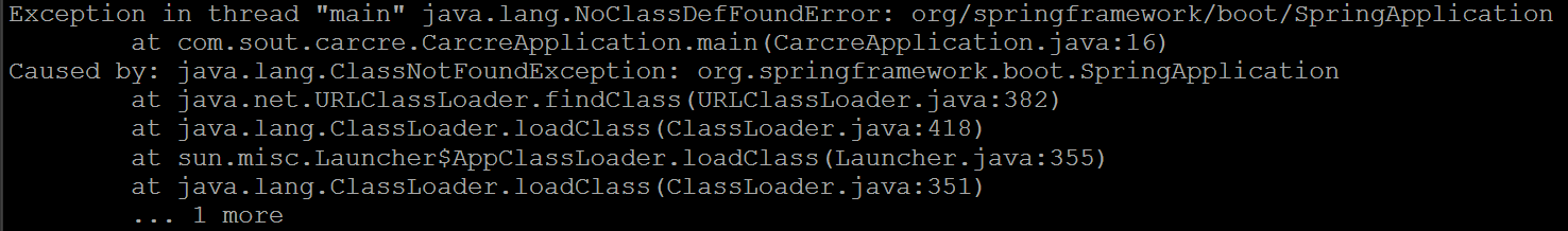 springboot打包 no main manifest attribute, in /app.jar