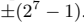 ±（2 7 − 1）