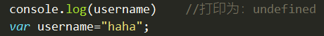   使用var会有预解析