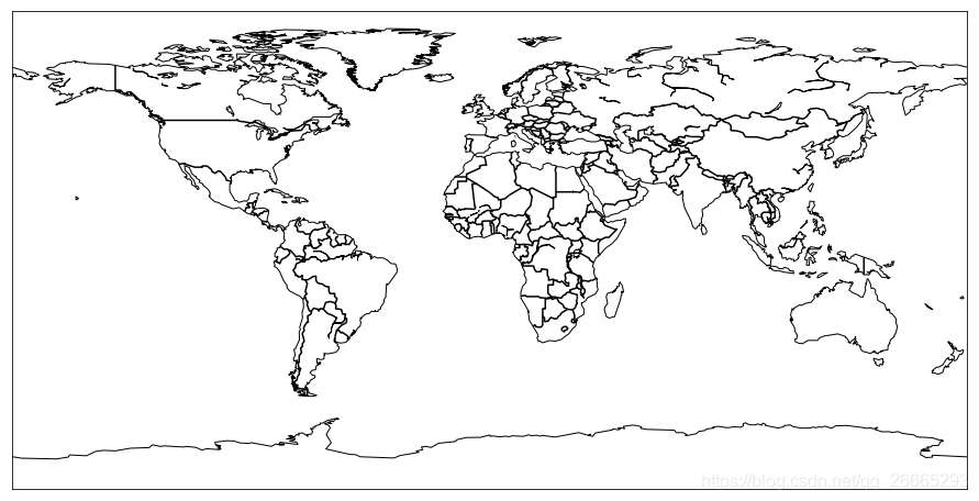 basemap绘制世界地图1