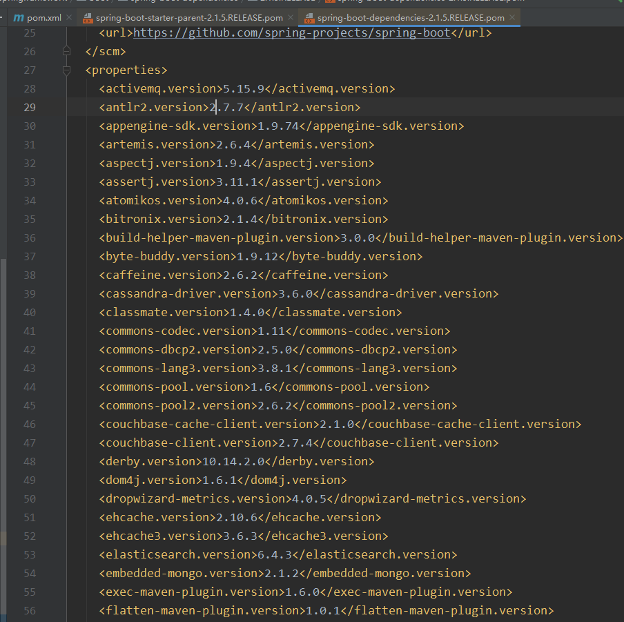 查看springbootstarterparent 指定的其他包的版本CSDN博客