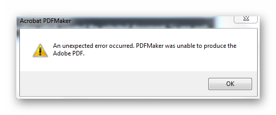 Adobe Acrobat DC无法生成pdf：an unexpected error occurred pdfmaker was unable to produce the adobe pdf