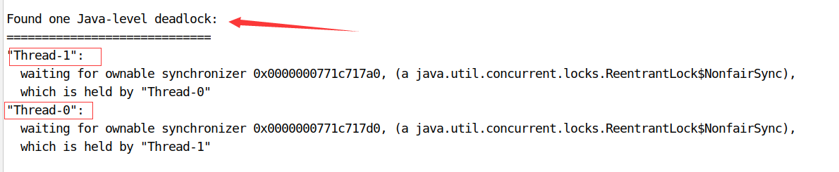 可以看到发生了deadlock，下面是原因