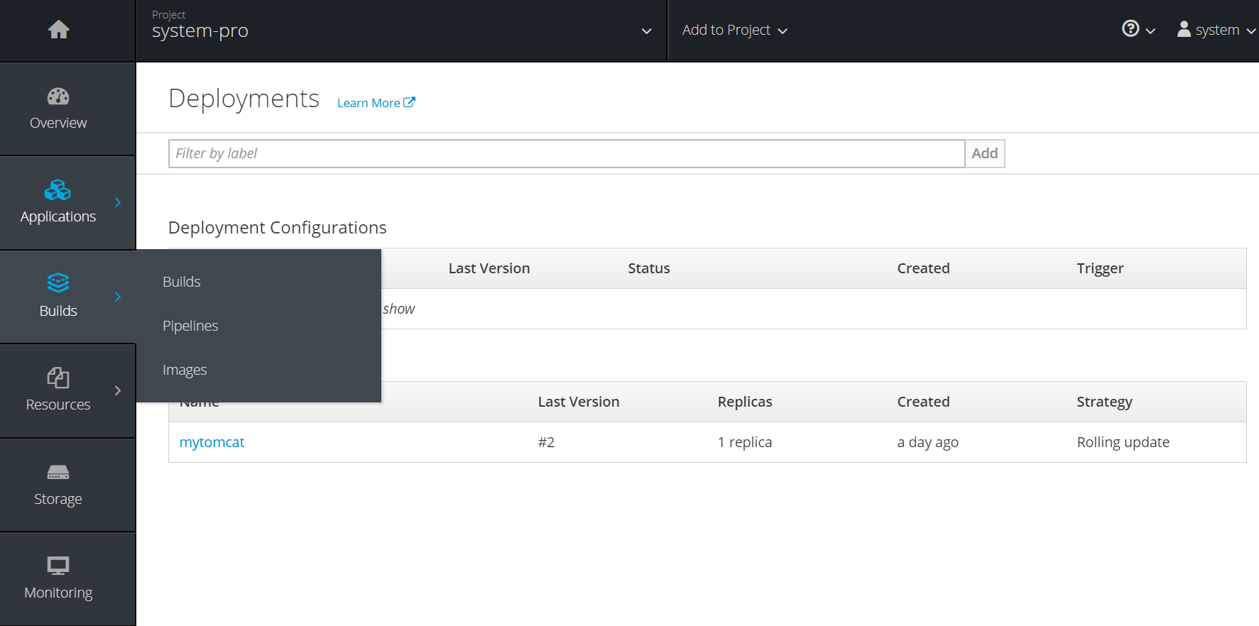 OpenShift-console