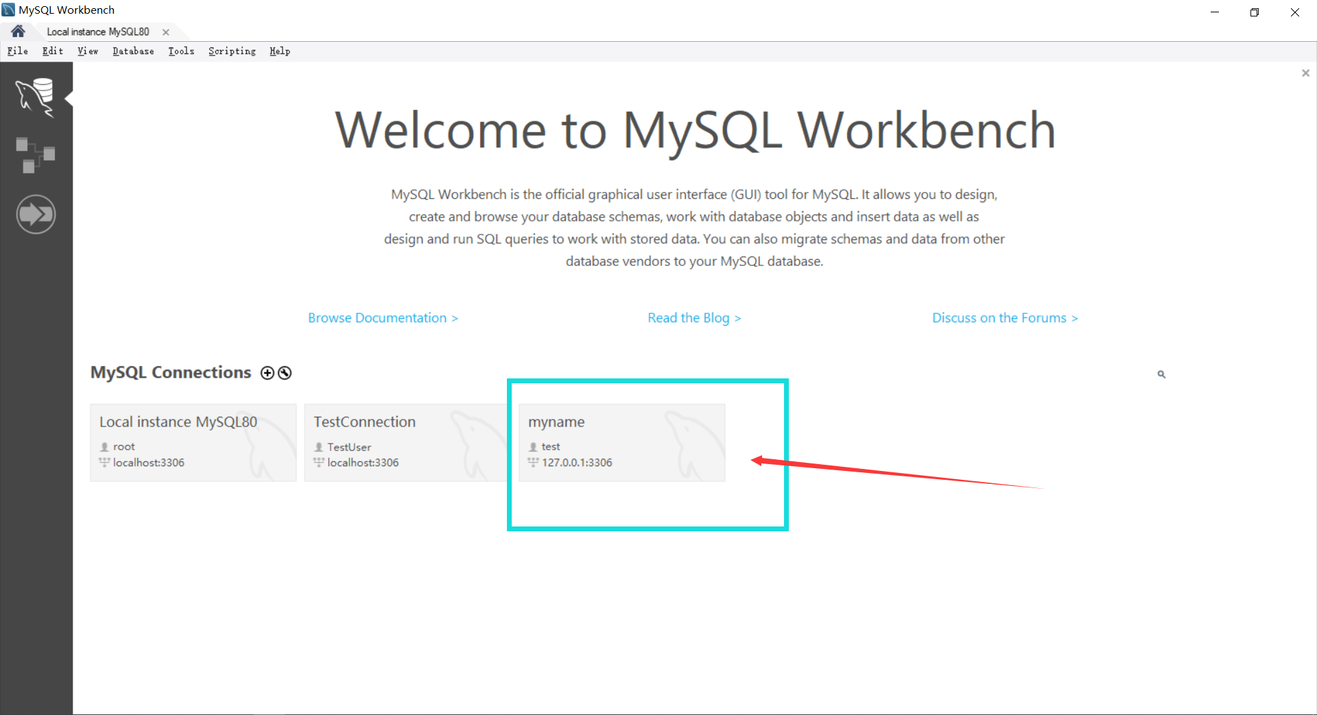 mysql workbench的小白使用经历