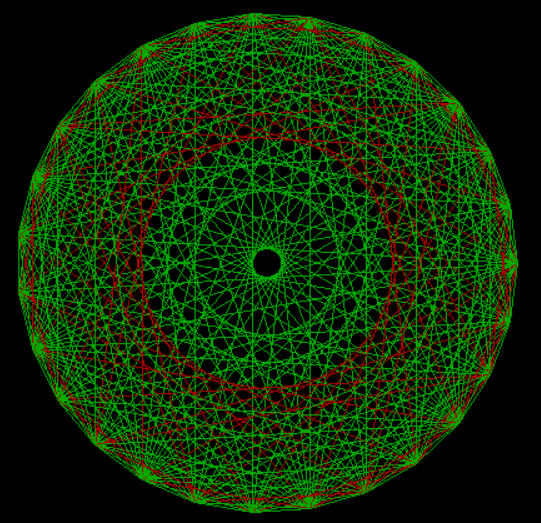 计算机图形学一笔绘制金刚石图案