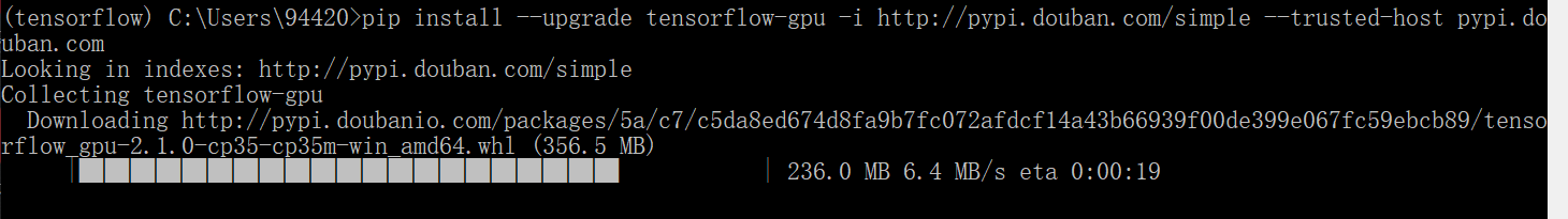 同样更新tensorflow-gpu速度更快