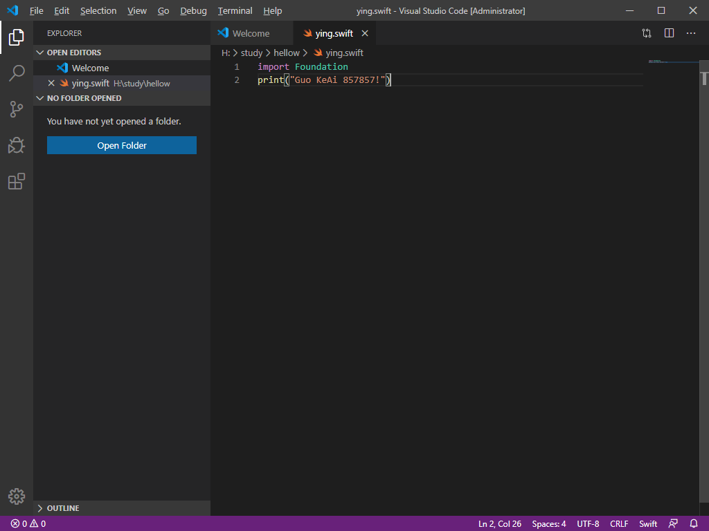 Visual studio Code安装?Swift for Windows安装?Windows系统下编写Swift?怎么执行?_visual ...