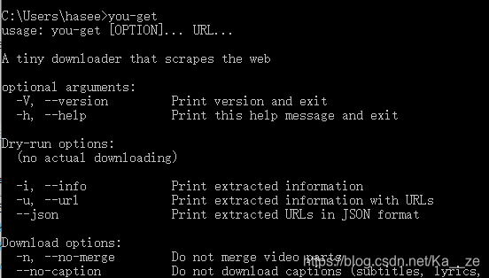 you-get运行成功