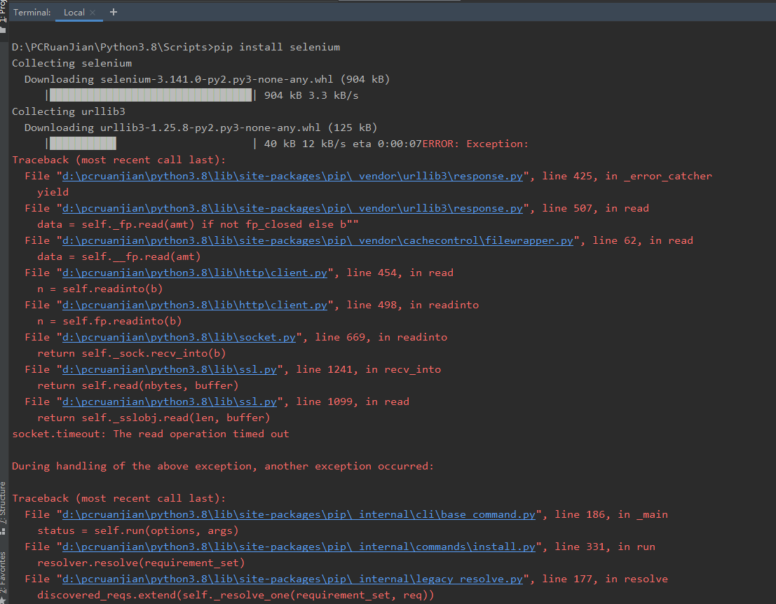 Pip selenium read timed out farley li csdn 