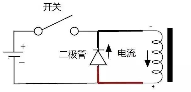 硬件篇：继电器端并联二极管_由于继电器线圈是感性负载，采用了电源、继电器与二极管回路并联连接方式（也称为旁路控制电路）延长了电流-CSDN博客