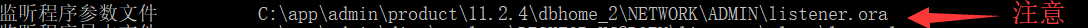 监听程序参数文件
