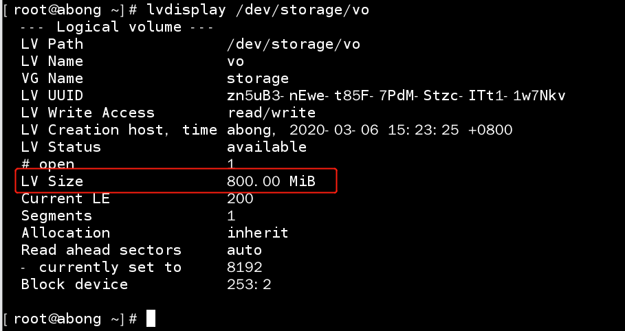 linux lvm逻辑卷管理器 ext4文件系统