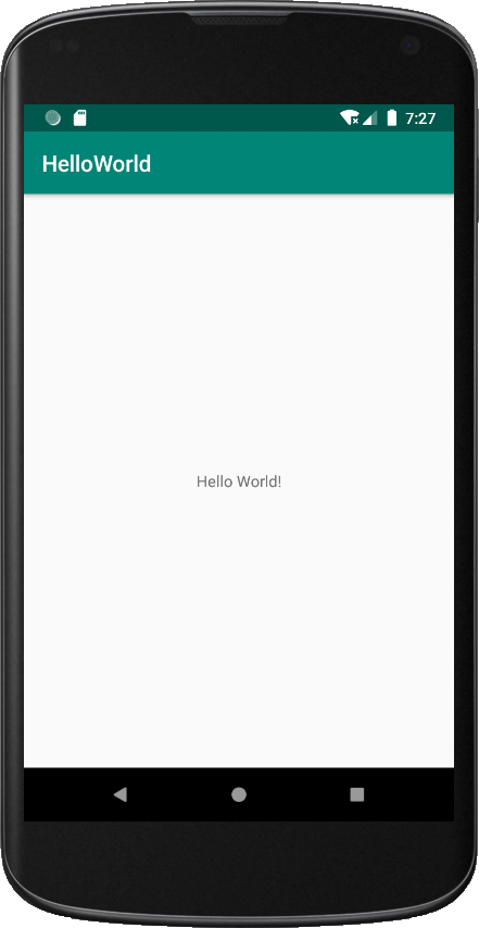 android studio hello world