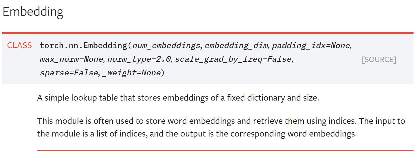 pytorch embedding层详解（从原理到实战）CSDN博客