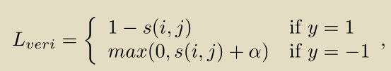 Loss function of relative attention network