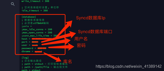 Syncd数据库配置