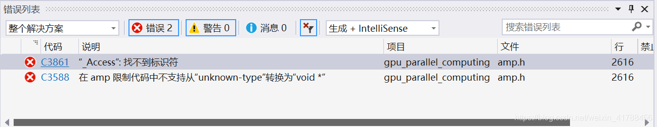 Vs17搭载c Amp并行计算平台出现 Access 找不到标识符问题解决 并实现基于c 的amp并行计算和cpu计算 测试 Hser Chen的博客 Csdn博客 Vs17搭载c Amp并行计算平台出现 Access 找不到标识符问题解决 并实现基于c 的amp并行计算和cpu计算 测试 Hser Chen的博客 Csdn博客