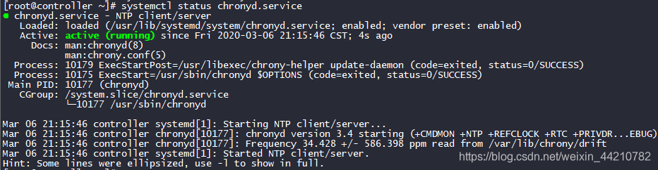chronyd.service当前服务状态