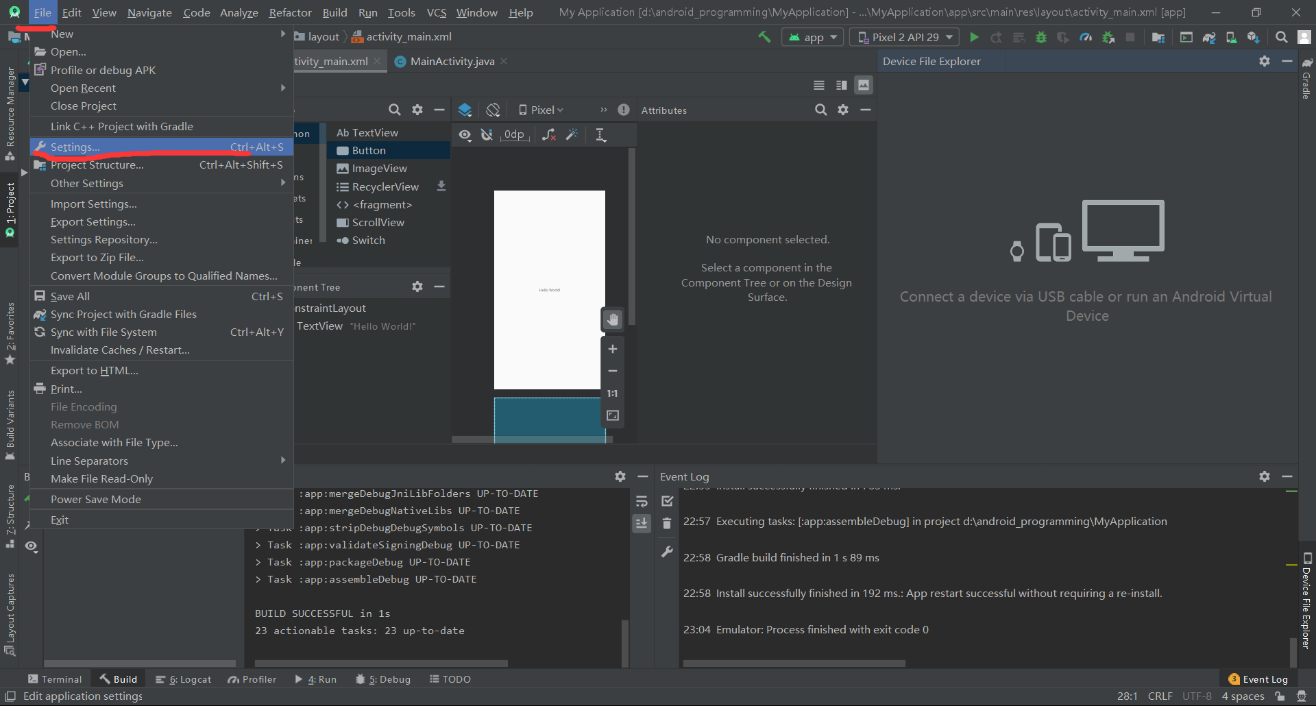 android studio sdk 23