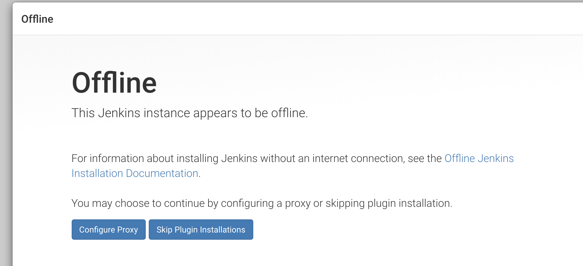 Jenkins instance appears to be offline 完美解决方案总结_this jenkins instance