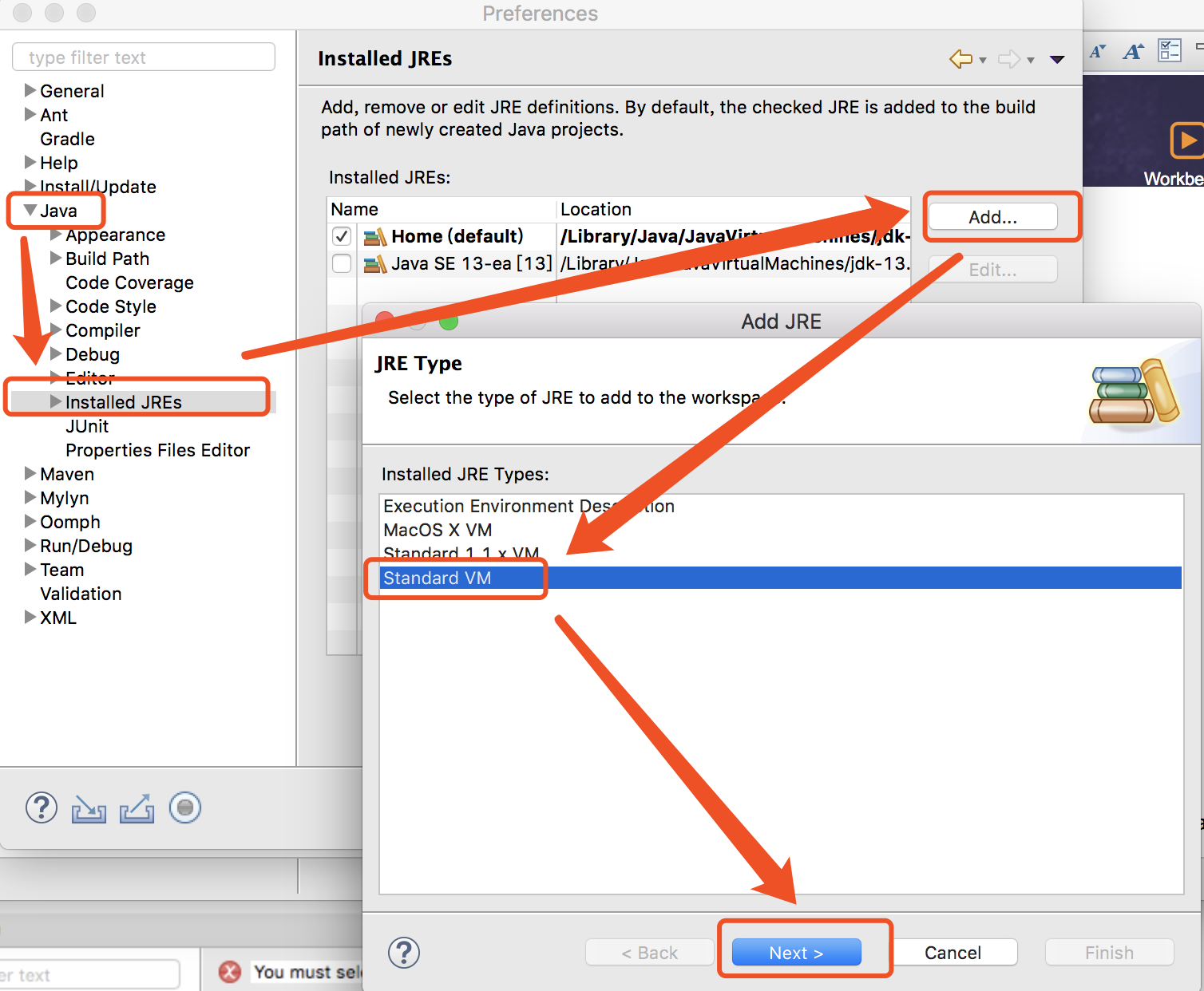 using latest jdk in eclipse for mac