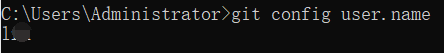 git config user.name