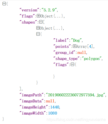 Convert the json format of the polygon labeled by the label wizard to ...