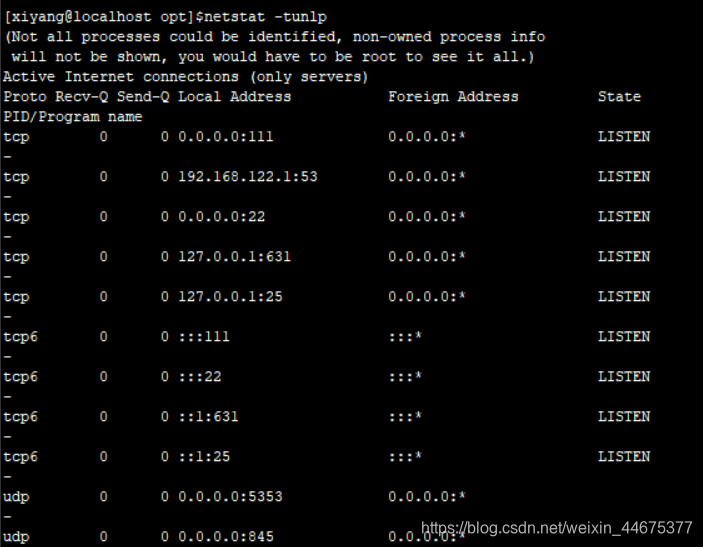 linux tar解压netstat网络ps查看进程kill杀死进程 防火墙,,,,, 网络 weixin 44675377的博客 CSDN博客