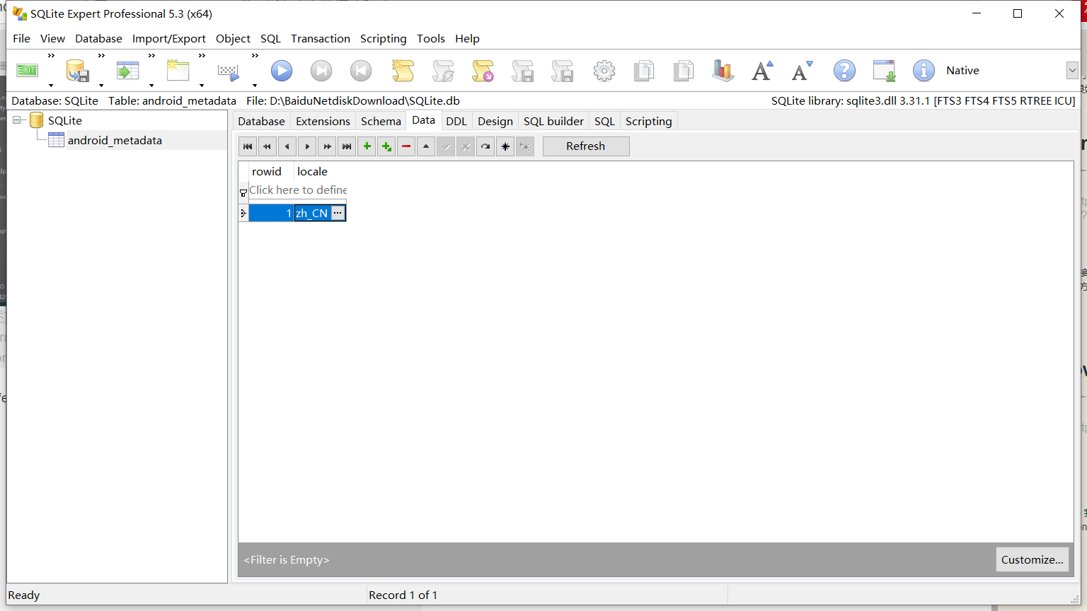 在android studio中用SQLiteOpenHelper（）方法建立数据库