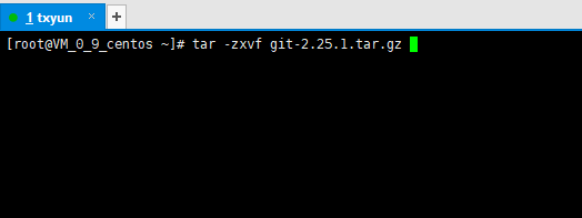  tar -zxvf git-2.25.1.tar.gz 解压