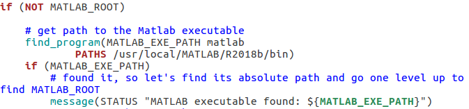 FindMatlab.cmake part of the interface file