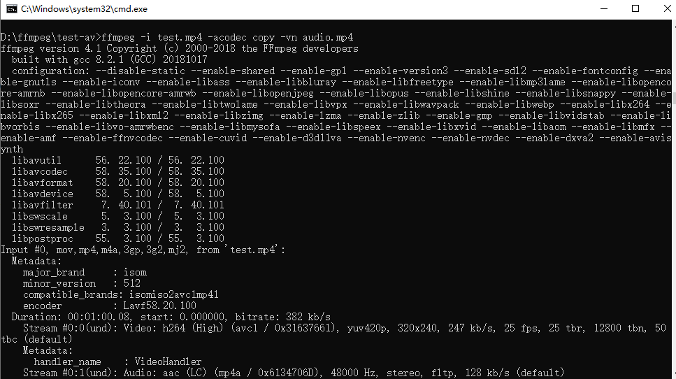 FFMPEG Crawl VirtualAudioCapturer Data Programmer Sought